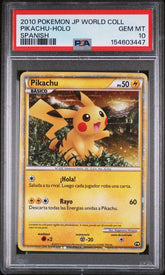 💛 Pikachu Spanish Pikachu World Collection Holo PSA GRADE 10! FRESHLY GRADED!💨