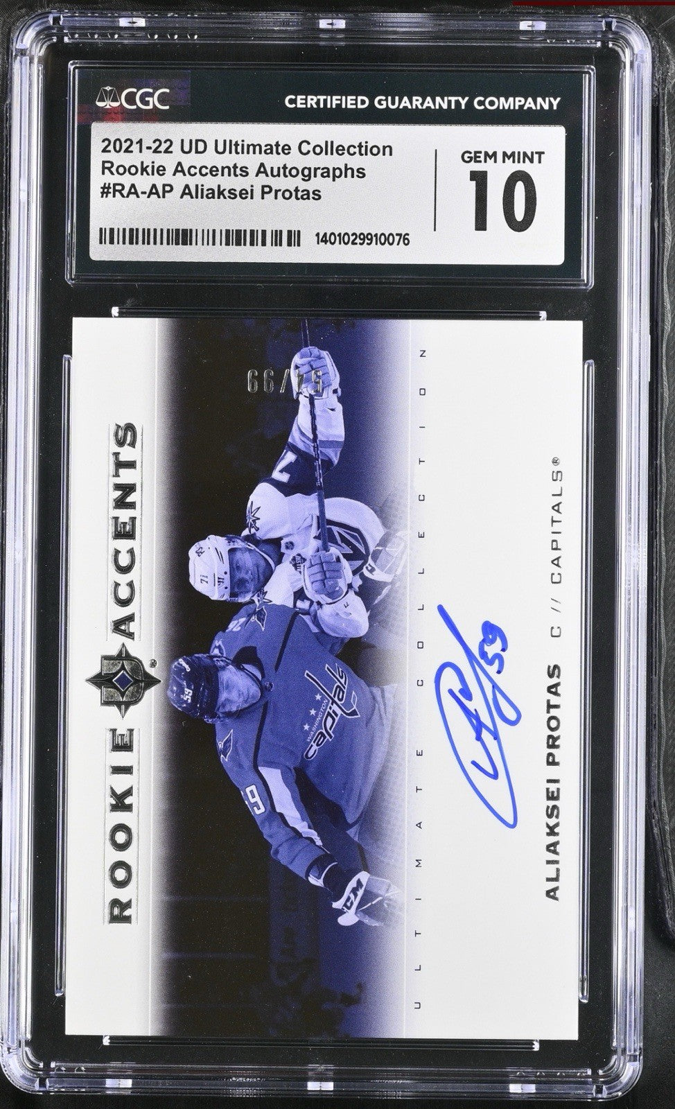 ‼️2021-22 UD Ultimate Collection~Rookie Accents Autographs Aliaksei Protas💨