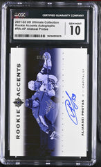 ‼️2021-22 UD Ultimate Collection~Rookie Accents Autographs Aliaksei Protas💨