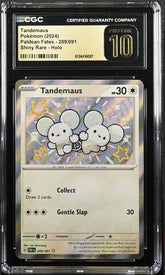 π Tandemaus #209 Paldean Fates SHINY GRADE 10 PRISTINE GOLD LABEL TOP POP 6!π¨