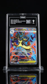 ‼️Mega Lucario ex 160/132: Mega Evolution TAG GRADE 9~FAST SHIP~SHOOT OFFER!💨