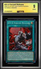 🚨 K9-X Forced Release JUSH-EN039 Rare Justice Hunters Yu-Gi-Oh~MBA 9~POP 1💨