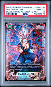π Dragon Ball Fusion World Son Gohan Secret Alt Art FB07-121~ PSA GRADE 10!π¨