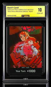 🔥 DON!! Nami~One Piece Heroines Edition EB03~ MBA GRADE 10~ POP 1~SHOOT OFFER💨