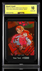 🔥 DON!! Nami~One Piece Heroines Edition EB03~ MBA GRADE 10~ POP 1~SHOOT OFFER💨