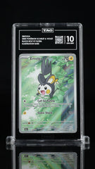 💎 Emolga 112/086 Black Bolt Holo TAG GRADE 10! HIGH RANKED! SHOOT OFFER!💨