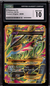 ‼️GEM MINT 10 Rayquaza EX Ancient Origins 98/98 Secret Rare Pokemon Card💨