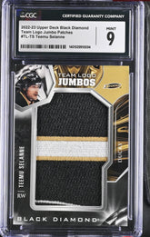 ‼️2022-23 Black Diamond - Team Logo Jumbo Manufactured Patches Teemu GRADE 9!💨