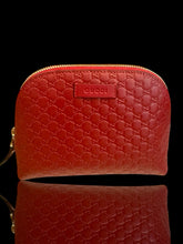 ❤️ RARE NEW GUCCI Red Guccissima Cosmetic Pouch W/ Box~ FAST SHIP SHOOT OFFER💨