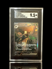 ‼️Sinistcha ex 210/167 Sv06: Twilight Masquerade Holo~GRADE 9.5💨SHIPS SAME DAY!