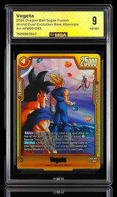 ‼️ DBS Fusion World Vegeta Alternate Art Gold~ MBA GRADE 9! SHOOT OFFER!💨