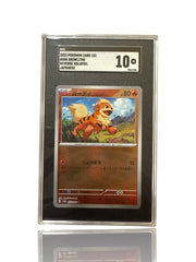 ‼️Growlithe PokeBall 058/165: Pokemon 151 Holo Japanese GRADE 10~SHOOT OFFER!💨