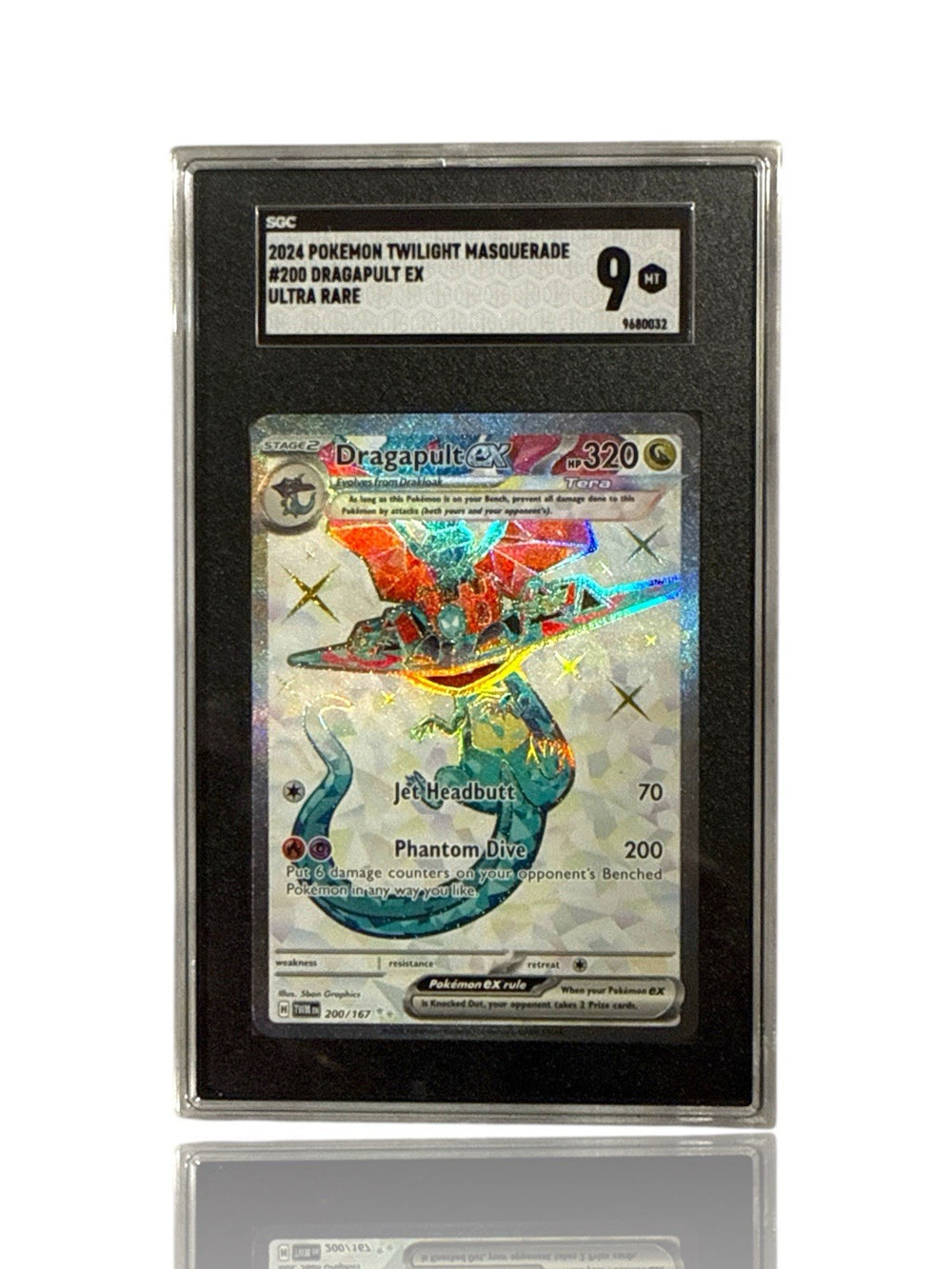 ‼️Dragapult ex 200/167: Twilight Masquerade Holo GRADE 9! SHOOT OFFER💨