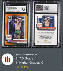 ‼️2023 Panini Donruss Optic UFC - Alexander Volkanovski #1 Orange Prizm POP 1💨