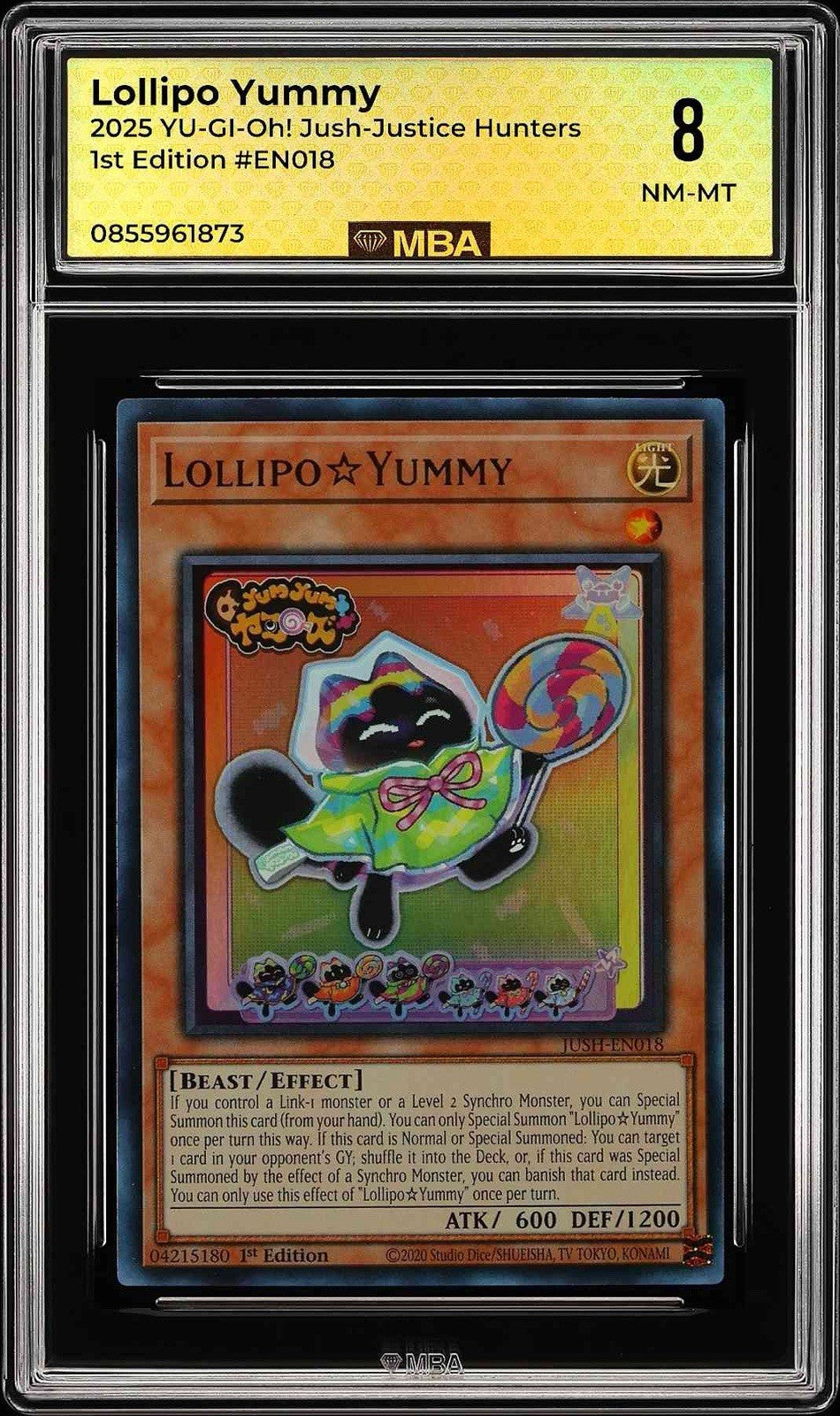 🍭 LollipoYummy JUSH-EN018 Justice Hunters 1st Edition~ MBA 8~SHOOT OFFER💨