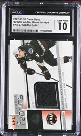 ‼️2022-23 SP Game Used NHL All-Star Game Jerseys Clayton Keller GRADE 10~POP 1💨