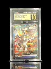 ‼️Pokemon Reshiram ex #168 GRADE 10 PRISTINE GOLD LABEL BLACK DIAMOND MBA!💎
