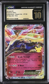 ‼️Xerneas EX 97/146 Celebrations Classic Collection CGC 10 PRISTINE GOLD LABEL💨