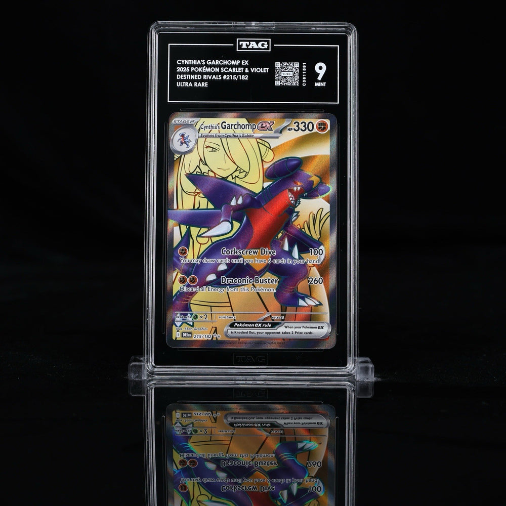 ‼️Pokemon Cynthia's Garchomp ex 215/18: Destined Rivals TAG 9~FAST SHIPPING💨