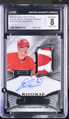 ‼️2022-23 UD Premier Acetate Rookie Autograph Patches Elmer Soderblom GRADED💨