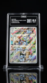 ‼️MACHOKE 2023 POKÉMON SCARLET & VIOLET 151 SET #177/165~ TAG GRADE 8.5!💨