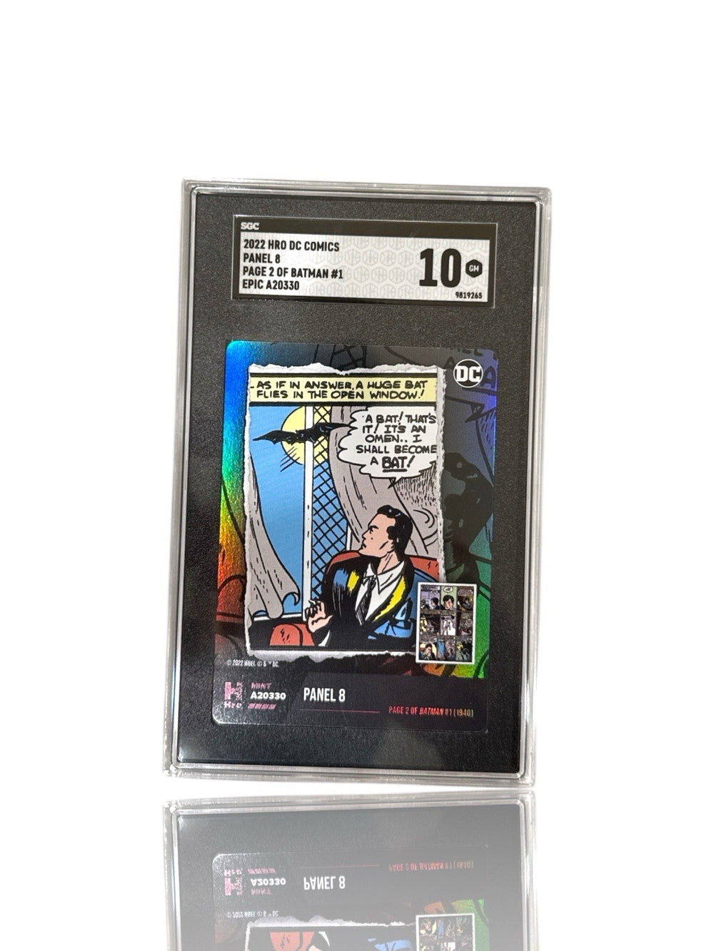 ‼️DC COMICS PANEL 8 PAGE 2 OF BATMAN #1 CARD GRADE 10! FAST SHIP~SHOOT OFFER💨