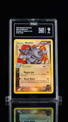 ‼️TEAM MAGMA'S RHYDON 2004 POKÉMON EX MAGMA VS AQUA #11 ULTRA RARE~TAG GRADE 9💨