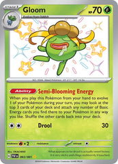 ‼️POKEMON Gloom #093 Paldean Fates BABY SHINY GRADE 10! FAST SHIP~SHOOT OFFER💨