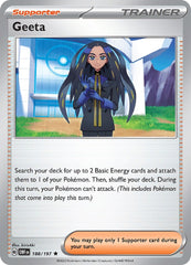 ‼️Pokemon Geeta 188/197: Obsidian Flames Holo GRADE 10! FAST SHIP~SHOOT OFFER💨