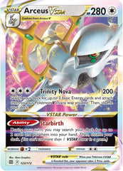 ‼️Pokemon Arceus VSTAR 123/172: Brilliant Stars Holo GRADE 10~FAST SHIPPING💨