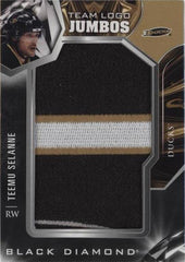 ‼️2022-23 Black Diamond - Team Logo Jumbo Manufactured Patches Teemu GRADE 9!💨