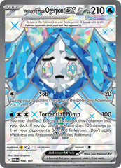 ‼️Pokemon Wellspring Mask Ogerpon ex 194/167~Twilight Masquerade Holo GRADE 9.5!