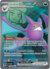 ‼️Team Rocket's Crobat ex 217/182 Destined Rivals Holo GRADE 10 PRISTINE!💨