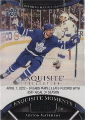 ‼️2022-23 UD Black Diamond Exquisite Collection Moments Auston Matthews POP 1!💨