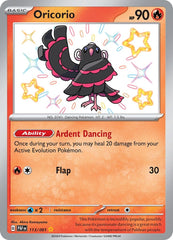 ‼️Pokemon Oricorio 113/091: Paldean Fates Holo GRADE 10! FAST SHIP~SHOOT OFFER💨