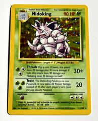 ⚠️ Nidoking 011/102 Pokemon Base Set Holo~ MBA GRADE 6~ FAST SHIP SHOOT OFFER💨