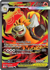 ‼️Pokemon Mega Camerupt ex 156/132: Mega Evolution GRADE 10! SAME DAY SHIP!💨
