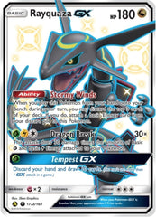‼️Rayquaza GX 177A/168 Alternate Art Holo GRADE 10 PRISTINE! SHIPS SAME DAY!⚡️