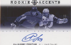 ‼️2021-22 UD Ultimate Collection~Rookie Accents Autographs Aliaksei Protas💨