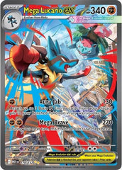 ‼️Mega Lucario ex 179: Mega Evolution Holo GRADE 8.5! SHIPS FAST~SHOOT OFFER!💨