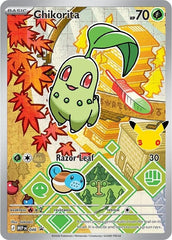 ⚠️ Chikorita 046 Pokemon Mega Evolution Promo~PRISTINE 10 GOLD LABEL TOP POP💨