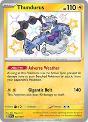 ‼️Thundurus 139/091 SV: Paldean Fates BABY SHINY RARE GRADE 10! SHOOT OFFER💨
