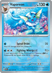 ‼️Vaporeon Master Ball HOLO #022: Prismatic Evolutions TAG GRADE 8.5 SHIPS FAST