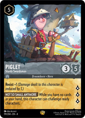 ‼️Piglet Sturdy Swordsman 191/204 Ursula's Return Cold Foil GRADE 10~FAST SHIP💨