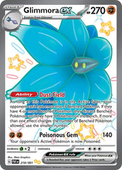 ‼️Pokemon Glimmora ex 218/091~Paldean Fates Holo GRADE 10! FAST SHIP~SHOOT OFFER