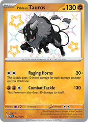 ‼️Pokemon Paldean Tauros 172/091: Paldean Fates Holo GRADE 10! SHOOT OFFER!💨