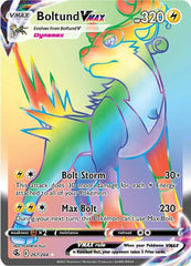 ‼️Boltund VMAX (Secret) 267/264 Swsh08: Fusion Strike Holo GRADE 8.5!💨