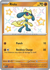 ‼️Riolu 173/091: Paldean Fates BABY SHINY GRADE 10! SHIPS SAME DAY~SHOOT OFFER💨