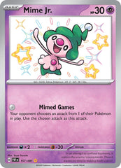 ‼️Pokemon Mime Jr. 157/091: Paldean Fates Holo GRADE 10! FAST SHIP~SHOOT OFFER💨