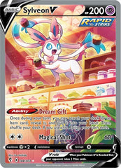 ‼️Sylveon V Pokémon (2021) Evolving Skies - 184/203 Ultra Rare - Holo GRADE 10💨